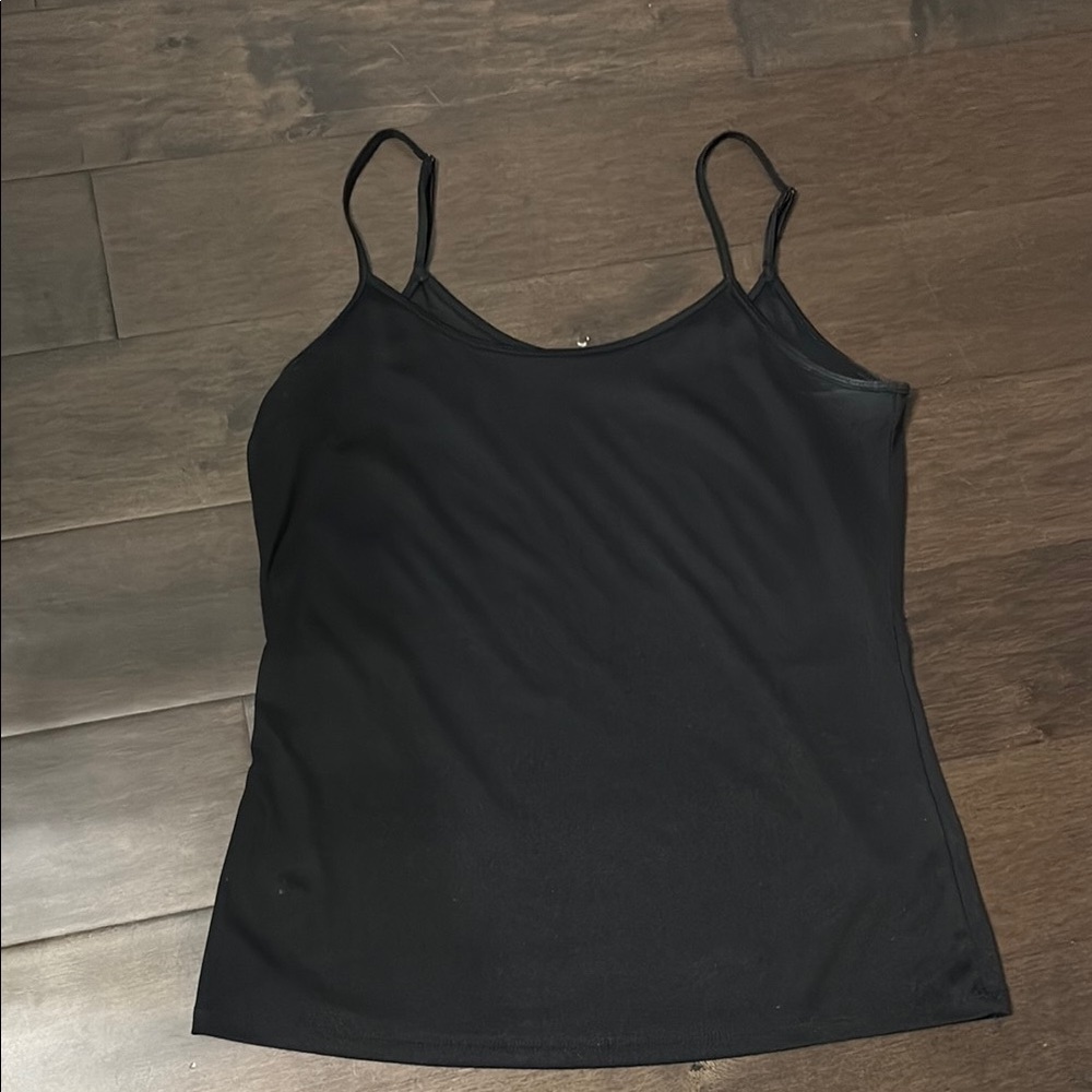Free with purchase, add 2 bundle Elegant Black Women's Camisole Top, size large